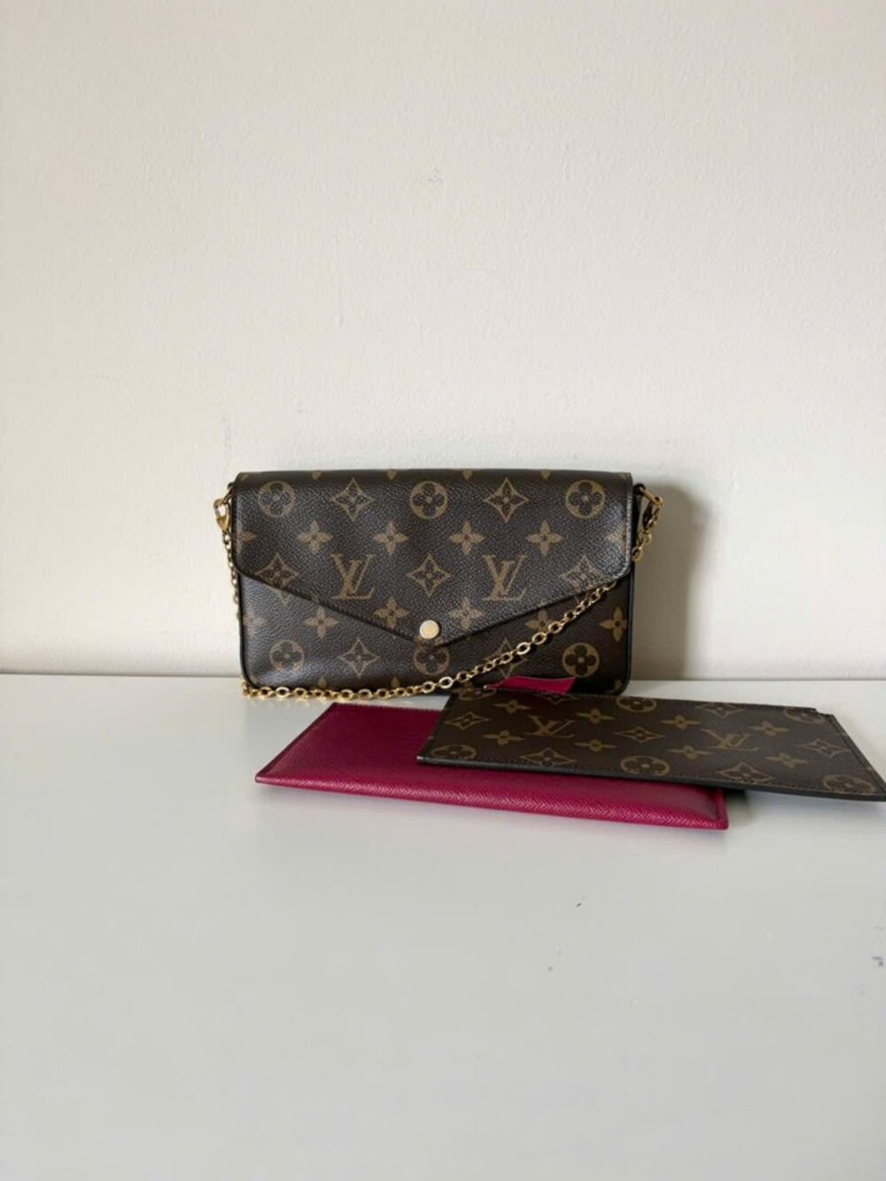 LOUIS VUITTON Felicie Pochette Monogram Canvas